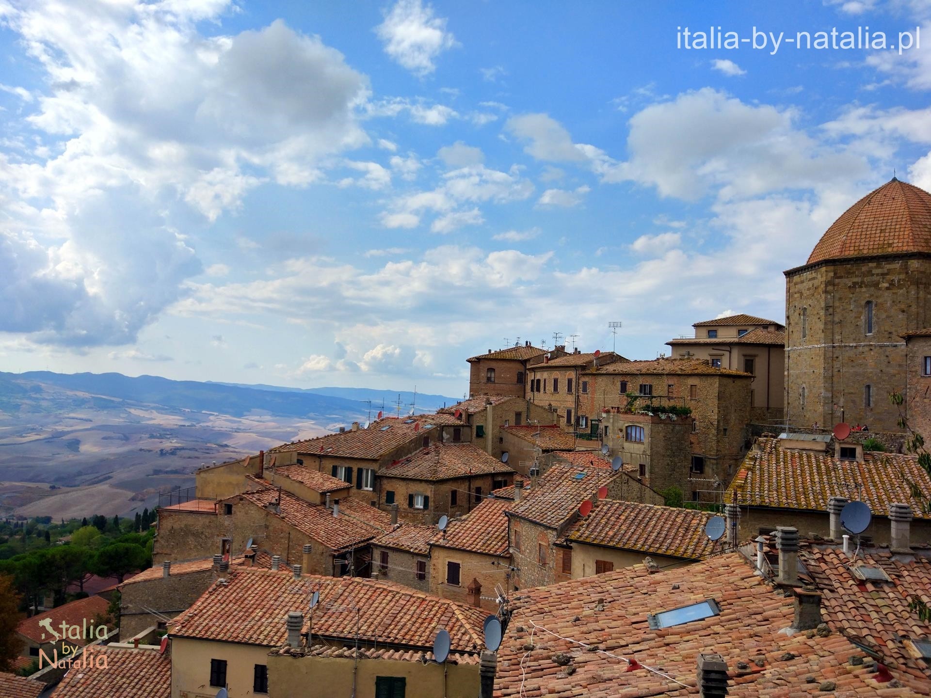 Volterra punkt widokowy panorama Najpiękniejsze widoki Toskanii
