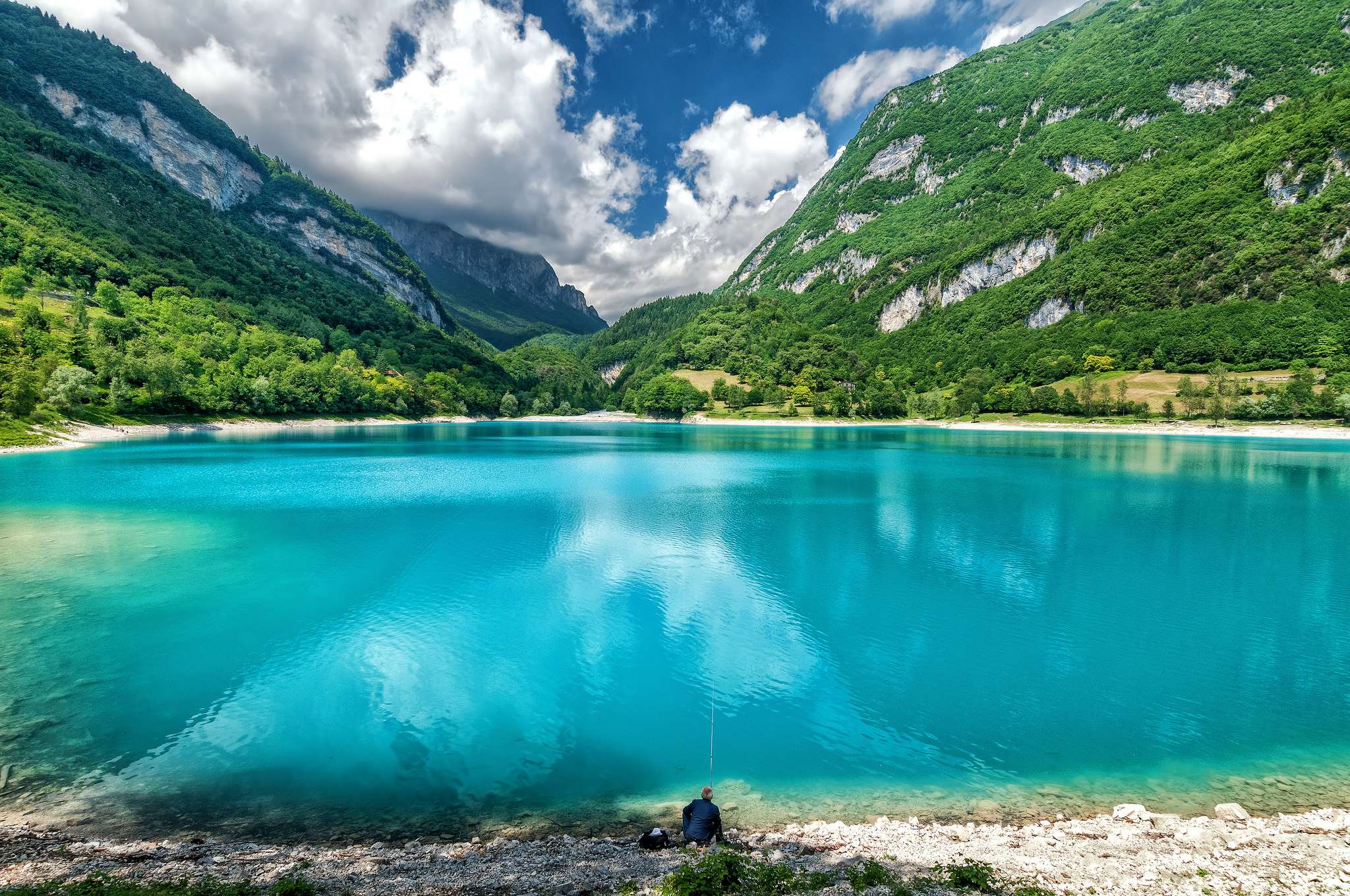 Lago di Tenno Jezioro Garda Trydent Trentino