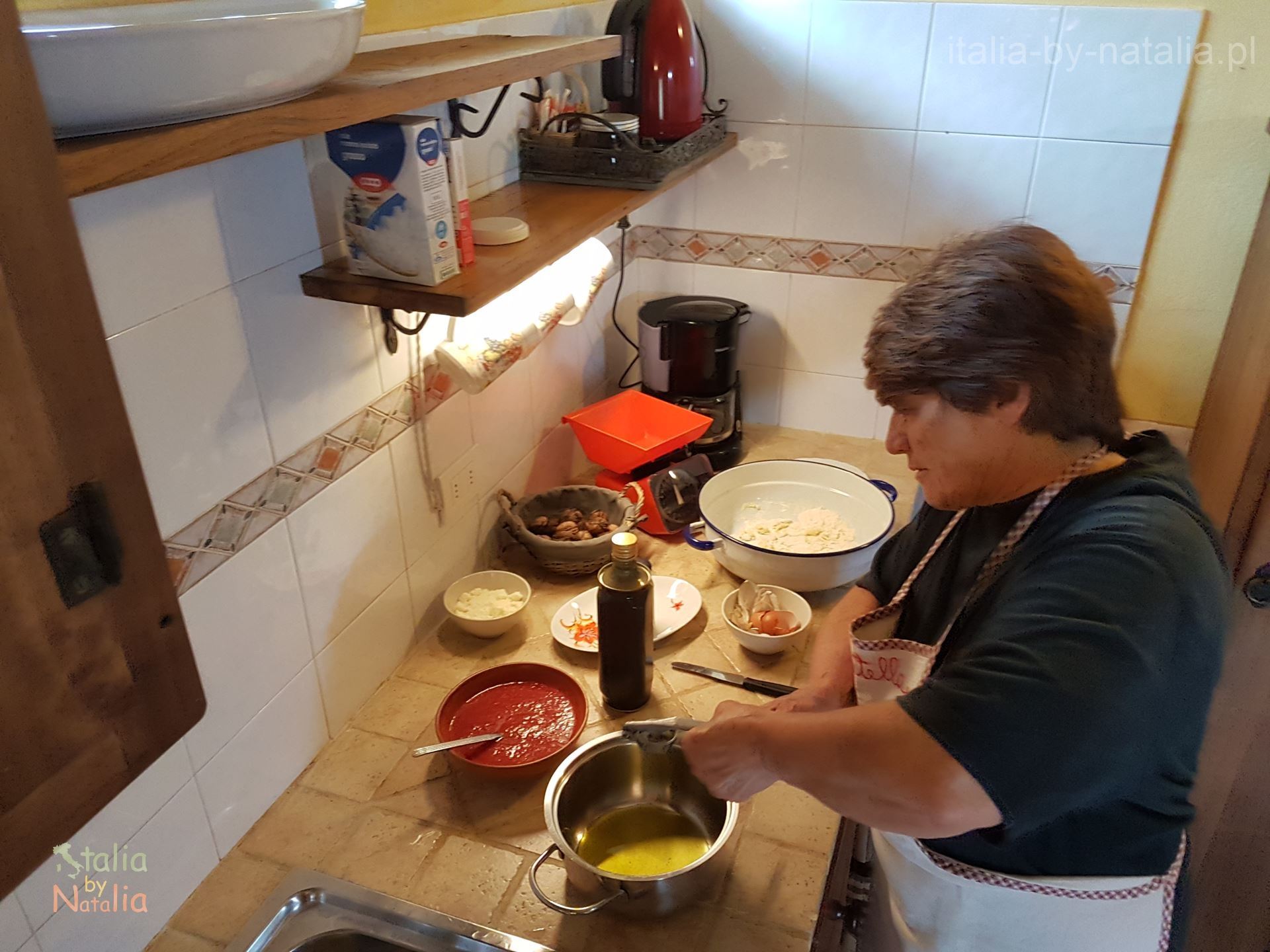 Warsztaty kulinarne pici szkola gotowania Toskania agroturystyka Podere di Santa Maria Chiusdino