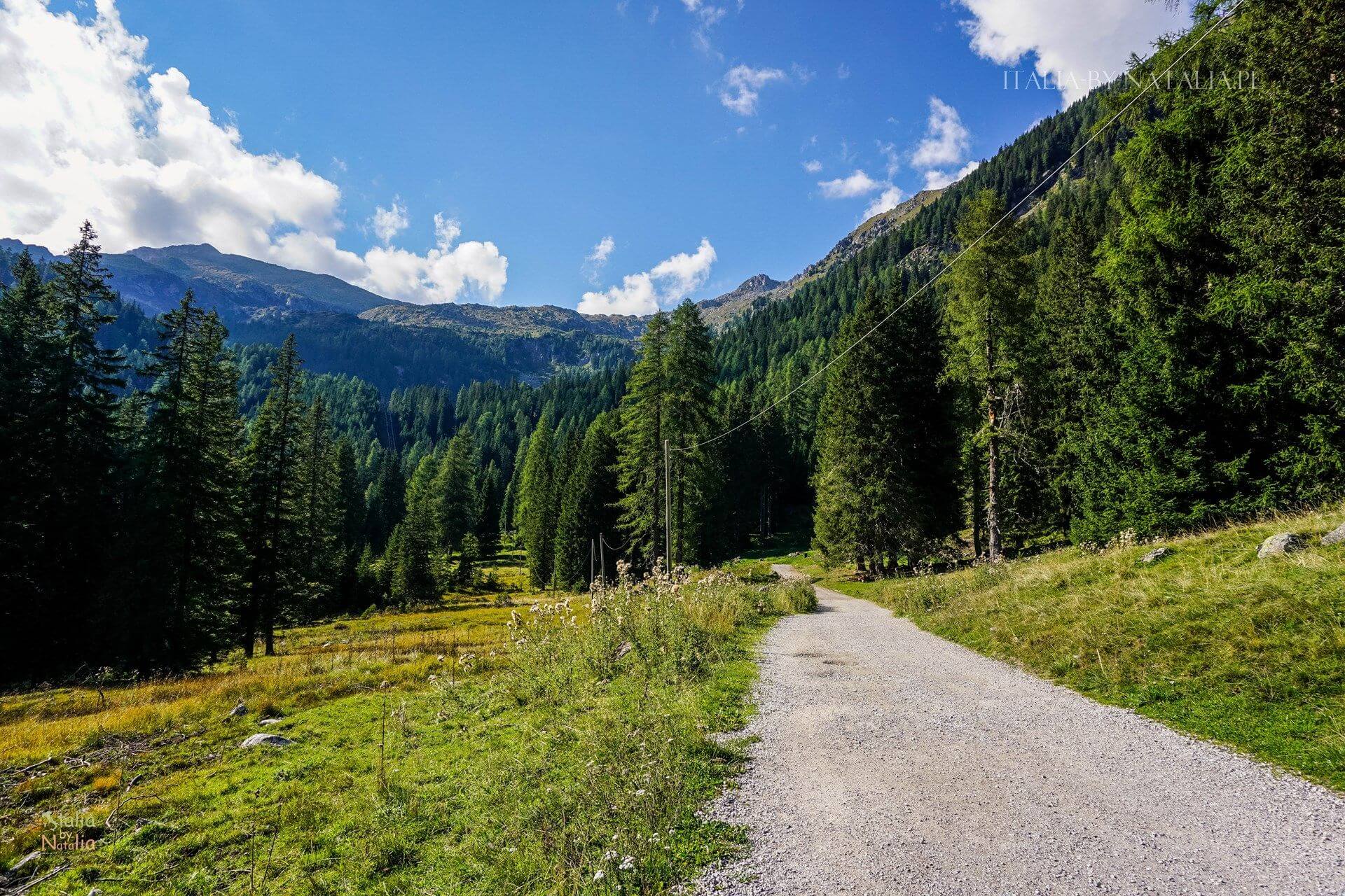 Jezioro Nambino łatwy szlak Park Adamello Brenta Madonna di Campiglio włoskie Alpy Retyckie nambino lake easy trail